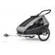 Croozer Kid Keeke 2 Stone grey przyczepka rowerowa