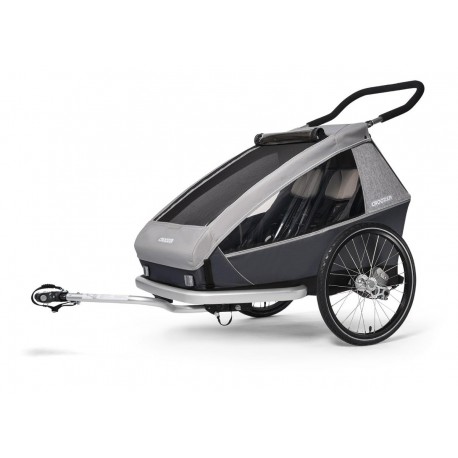 Croozer Kid Keeke 2 Stone grey przyczepka rowerowa